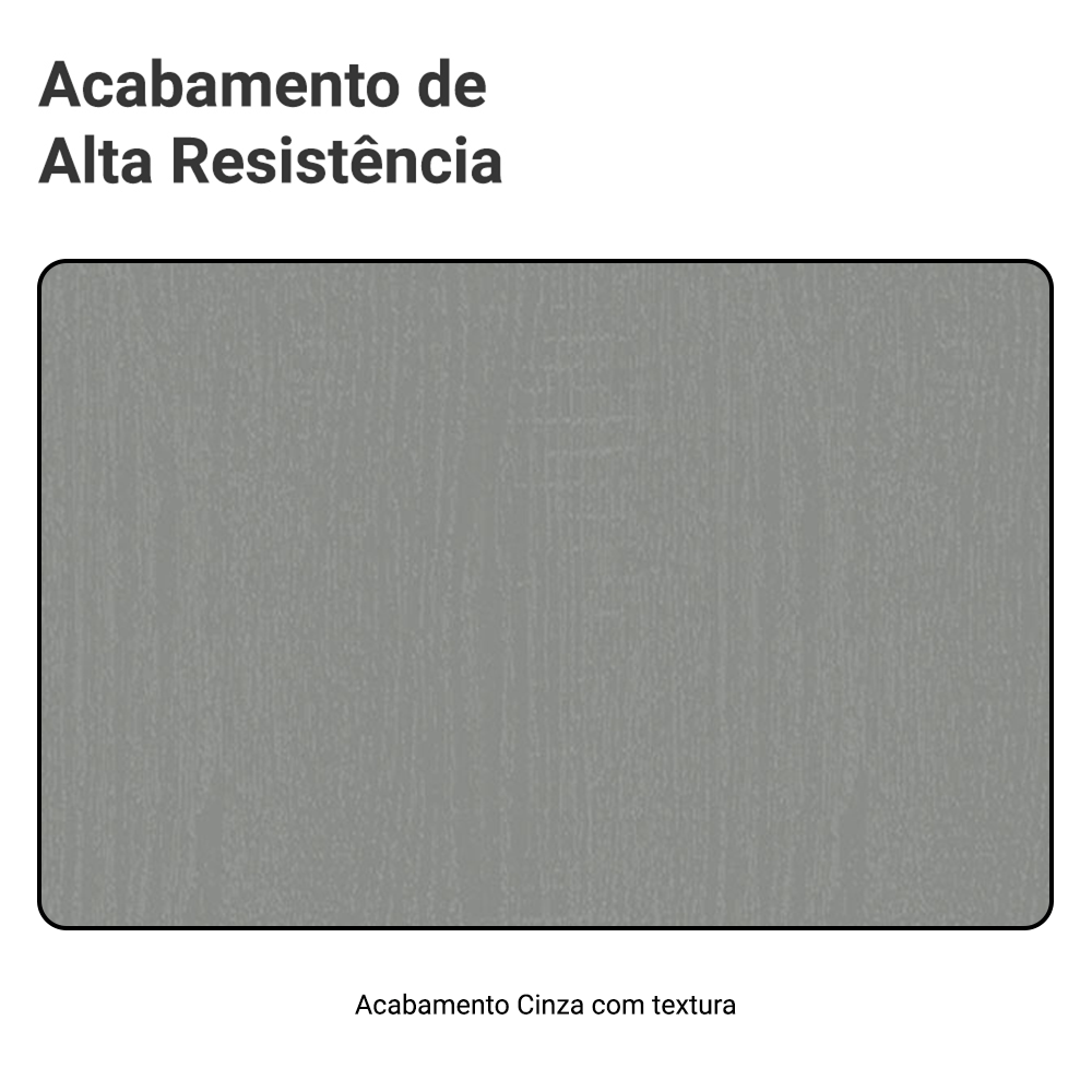 Armário de Cozinha Compacta 180 cm Suspensa Cinza Nice Madesa 03