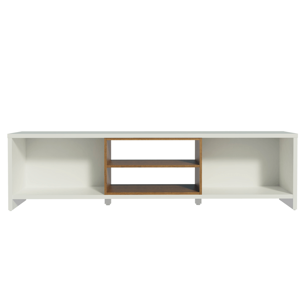 Rack para TV até 80 Polegadas 180cm 2 Portas Branco/Rustic Linz Madesa