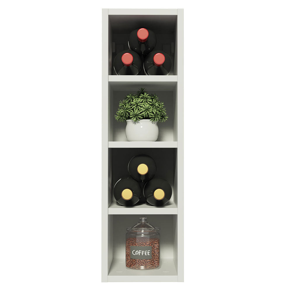Adega Madesa Acordes 100% MDF 20 cm Branco