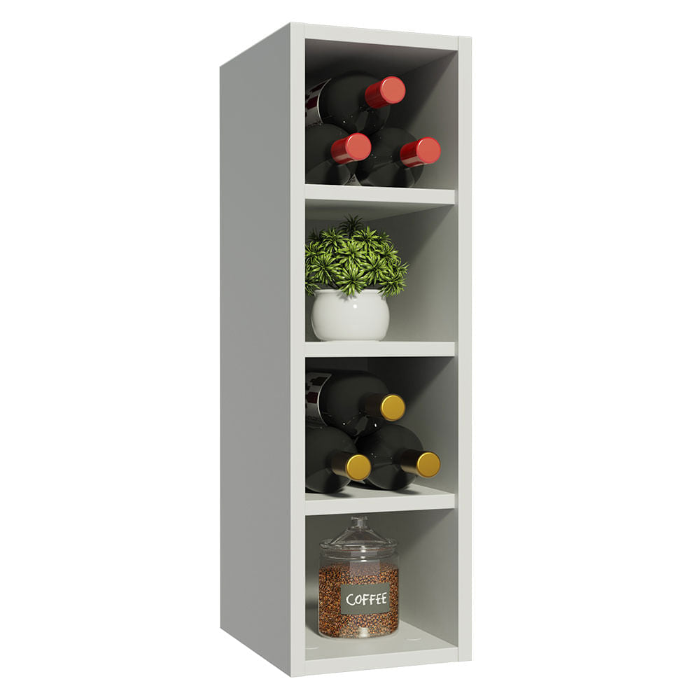 Adega Madesa Acordes 100% MDF 20 cm Branco