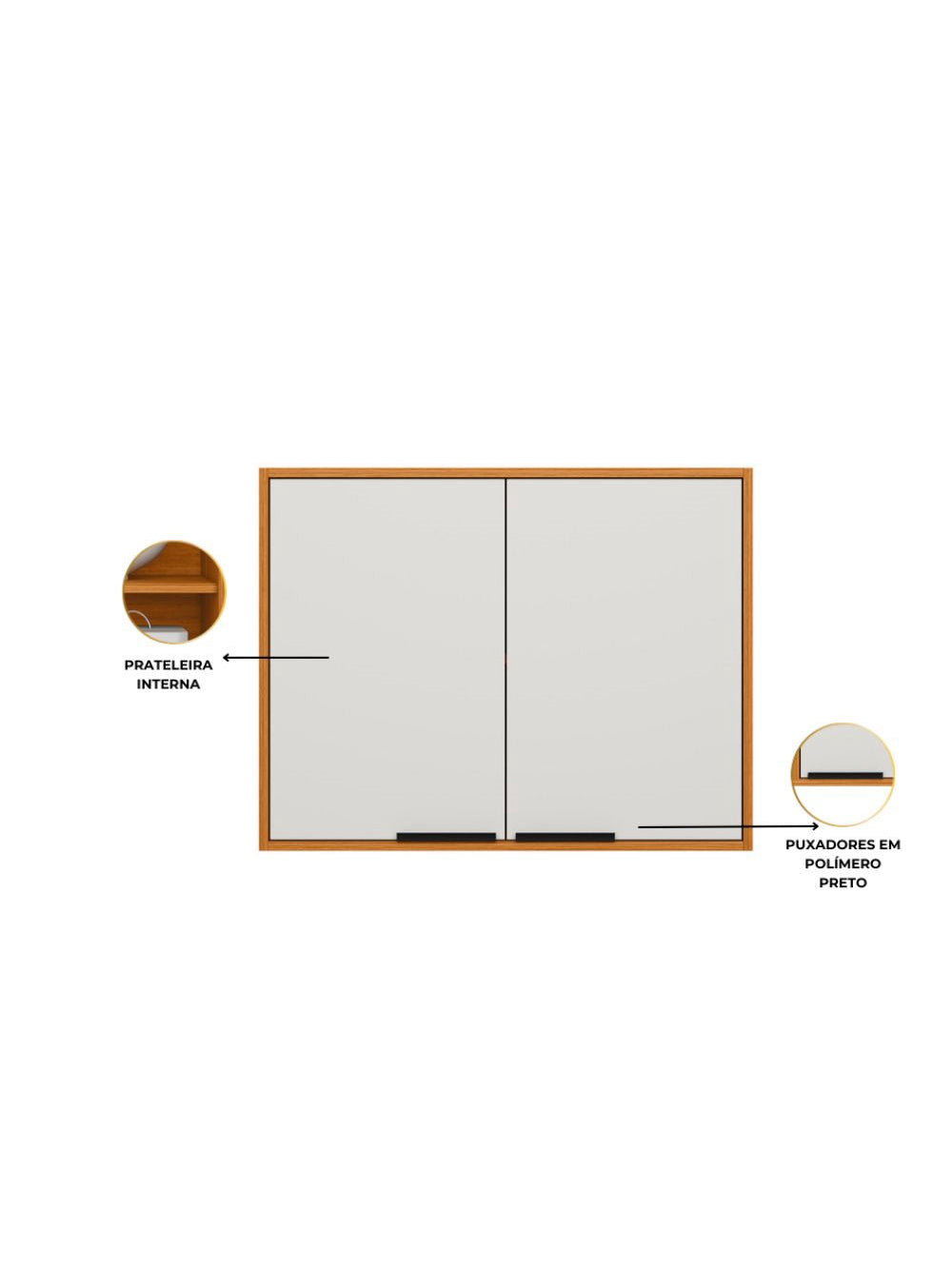 Cozinha Modulada Ravena 3 Peças 5 Portas Poliman Móveis