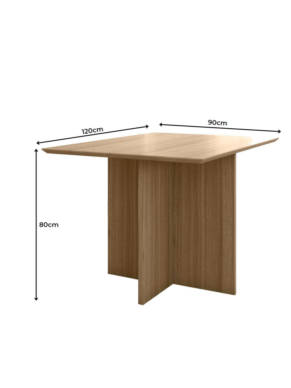 Conjunto Sala de Jantar Retangular Mesa Helo 120cm e 04 Cadeiras Josi Poliman Móveis