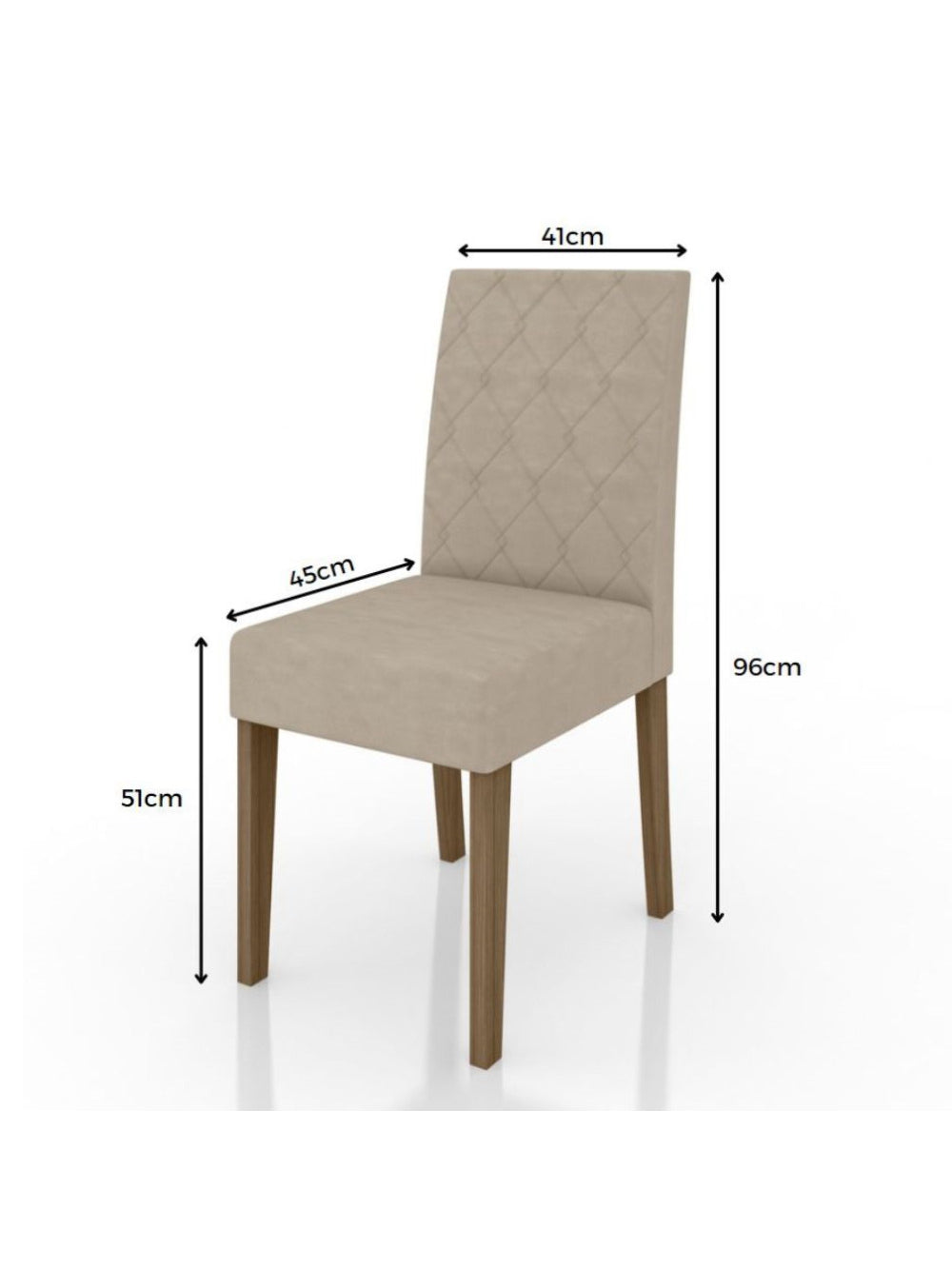 Sala de Jantar Liz 160x90 Com Vidro 6L Cadeiras Jade Poliman Móveis