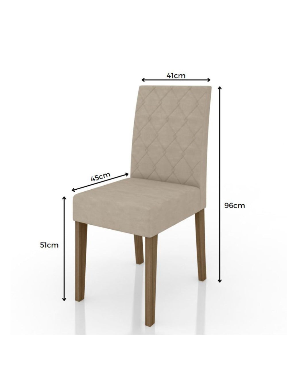 Sala de Jantar Liz 160x90 Com Vidro 6L Cadeiras Jade Poliman Móveis