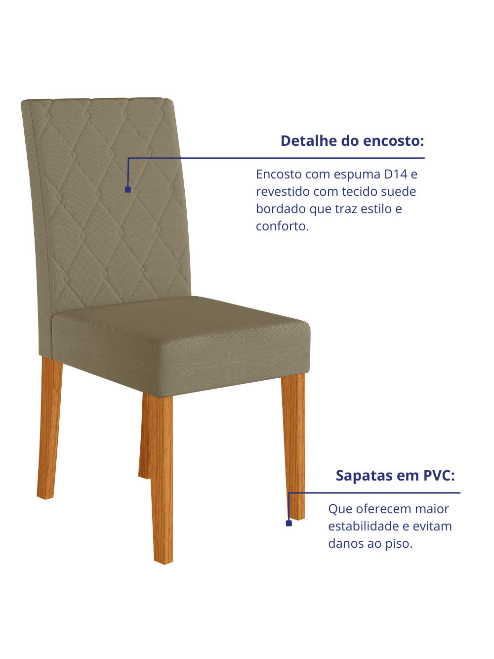 Sala de Jantar Liz 160x90 Com Vidro 6L Cadeiras Jade Poliman Móveis