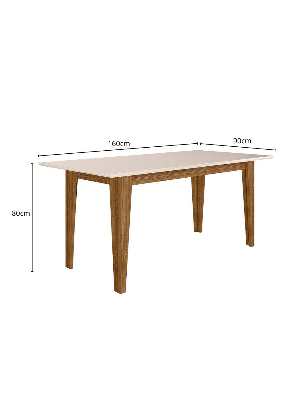 Sala de Jantar Liz 160x90 Com Vidro 6L Cadeiras Josi Poliman Móveis
