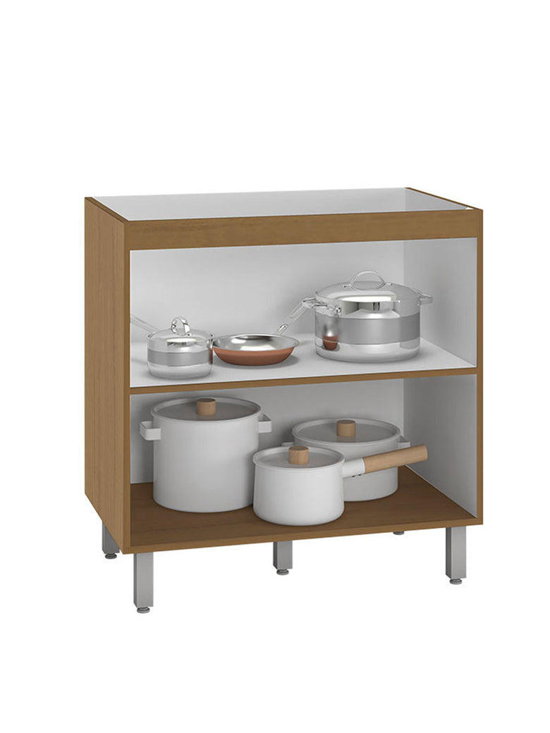Balcão Para Cooktop Evidence 2 Portas Sem Tampo Poliman Móveis