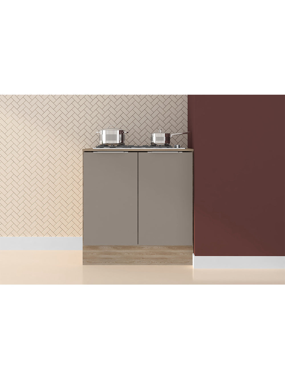 Balcão com Tampo 2 Portas 80 cm Ferrara Poliman