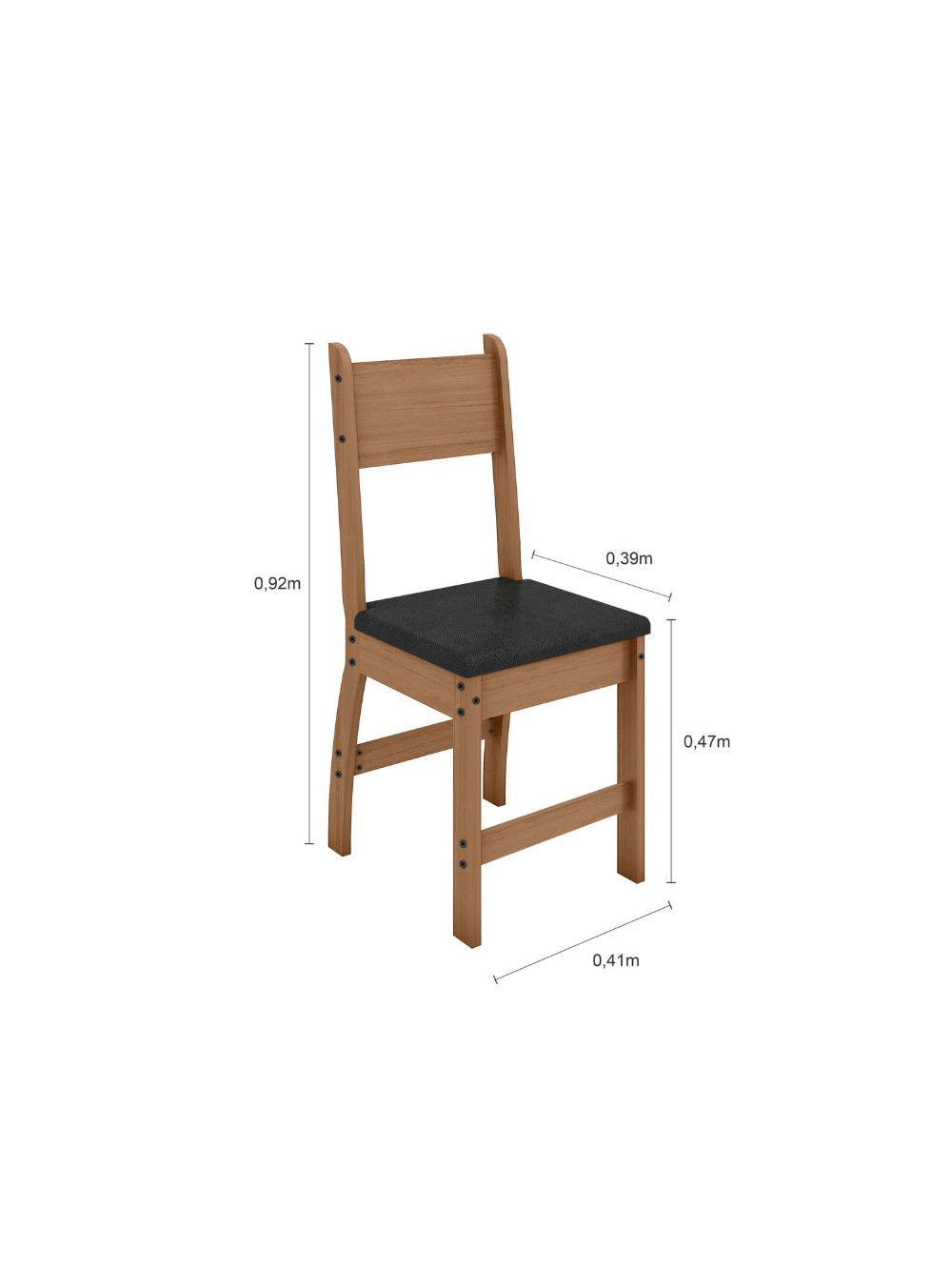 Conjunto Mesa com 4 Cadeiras Milano Poliman Móveis