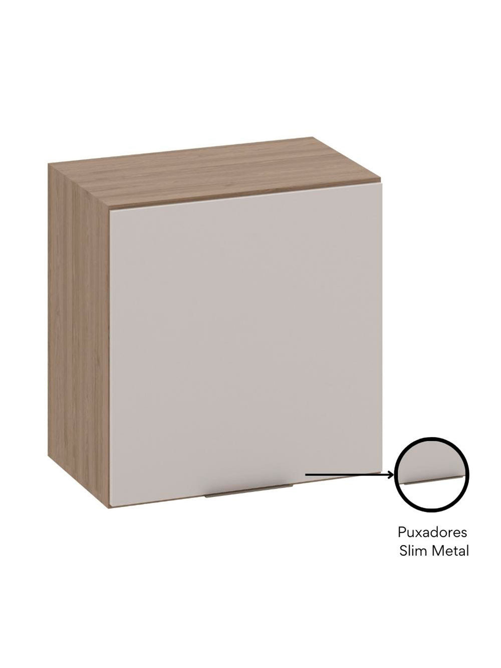 Armário Aéreo 58 cm 1 Porta Etna Poliman Móveis