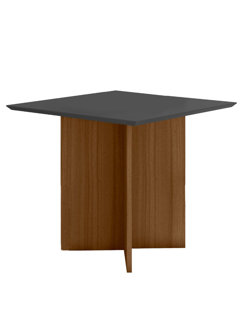 Conjunto Sala de Jantar Quadrada Mesa Helo 90cm e 04 Cadeiras Jade