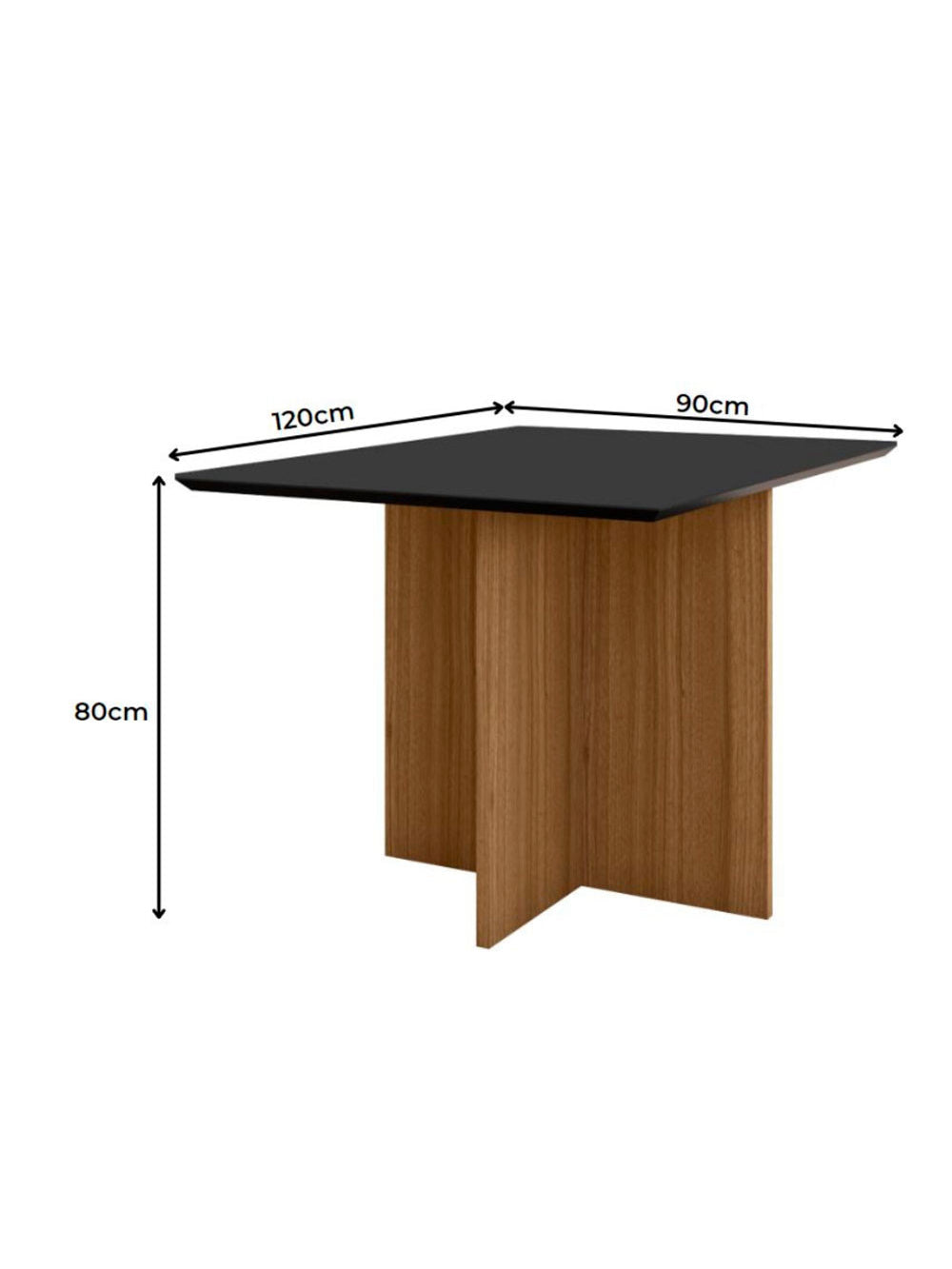 Conjunto Sala de Jantar Retangular Mesa Helo 120cm e 04 Cadeiras Josi Poliman Móveis