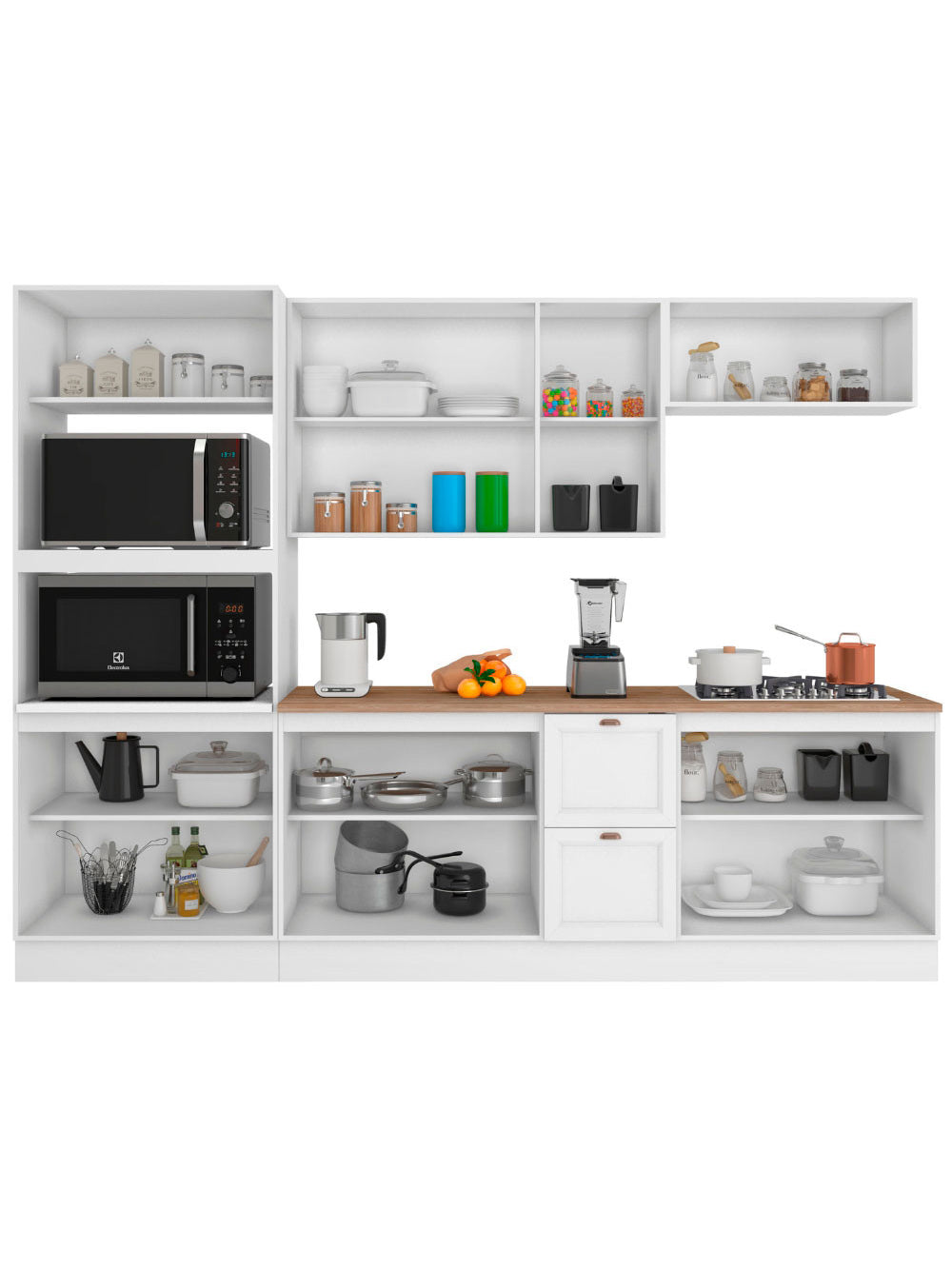 Cozinha Completa Modulada Olivia 11 Portas 2 Gavetas