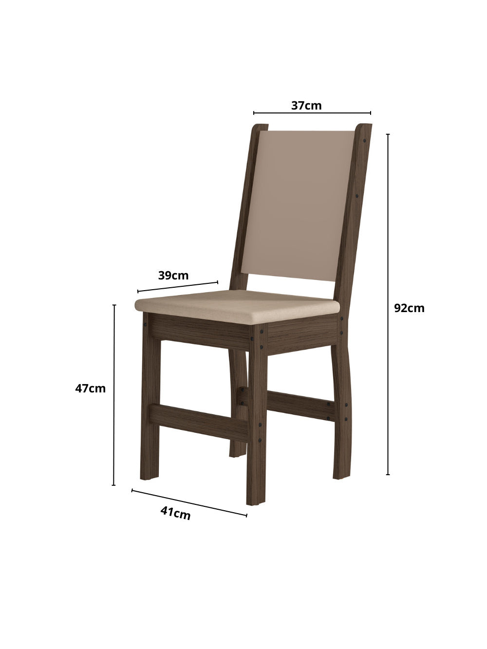 Mesa de Jantar Bellagio Retangular 108cm Com 4 Cadeiras Clara Poliman Móveis
