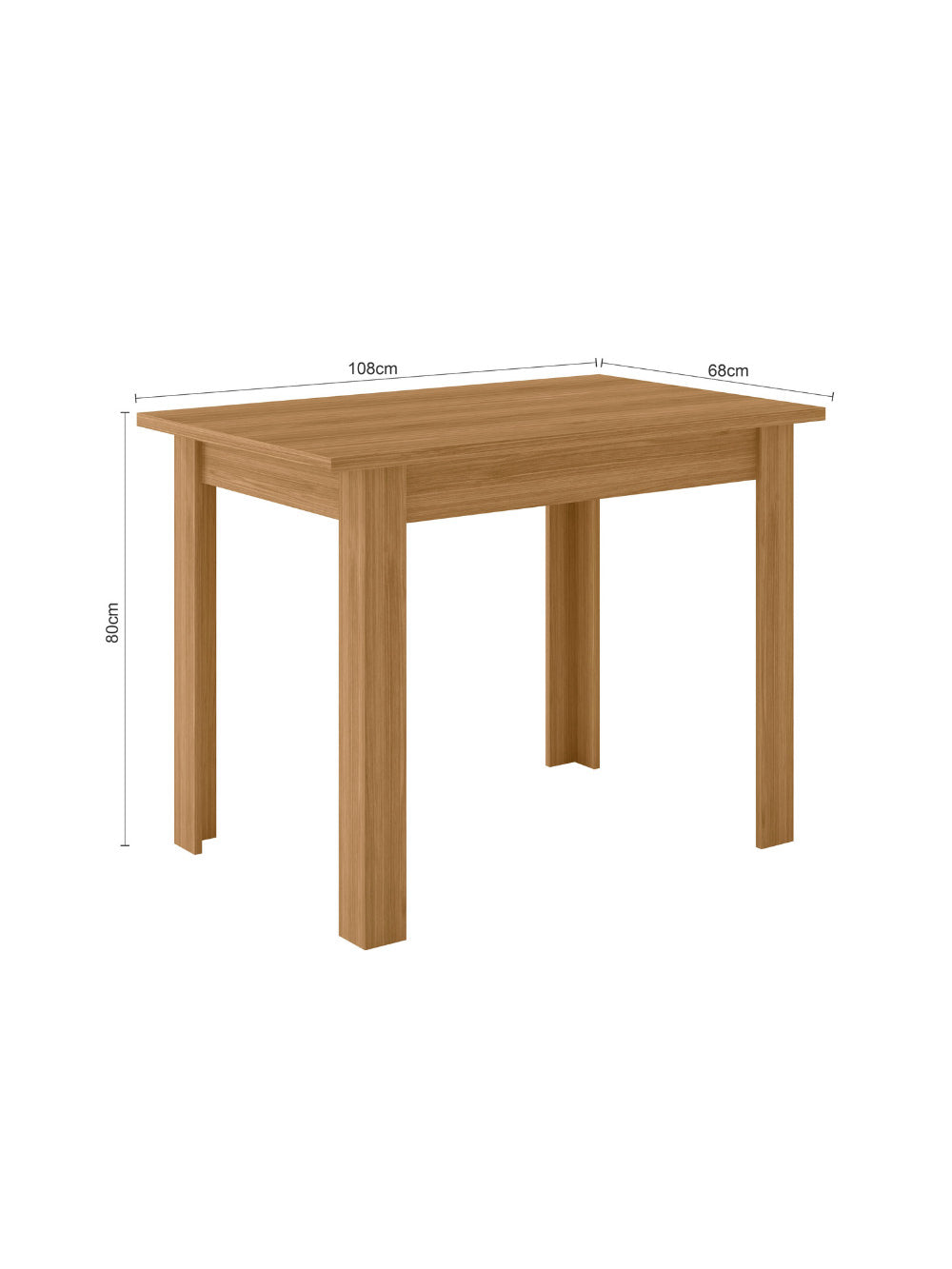 Mesa de Jantar Bellagio Retangular 108cm Com 4 Cadeiras Clara Poliman Móveis