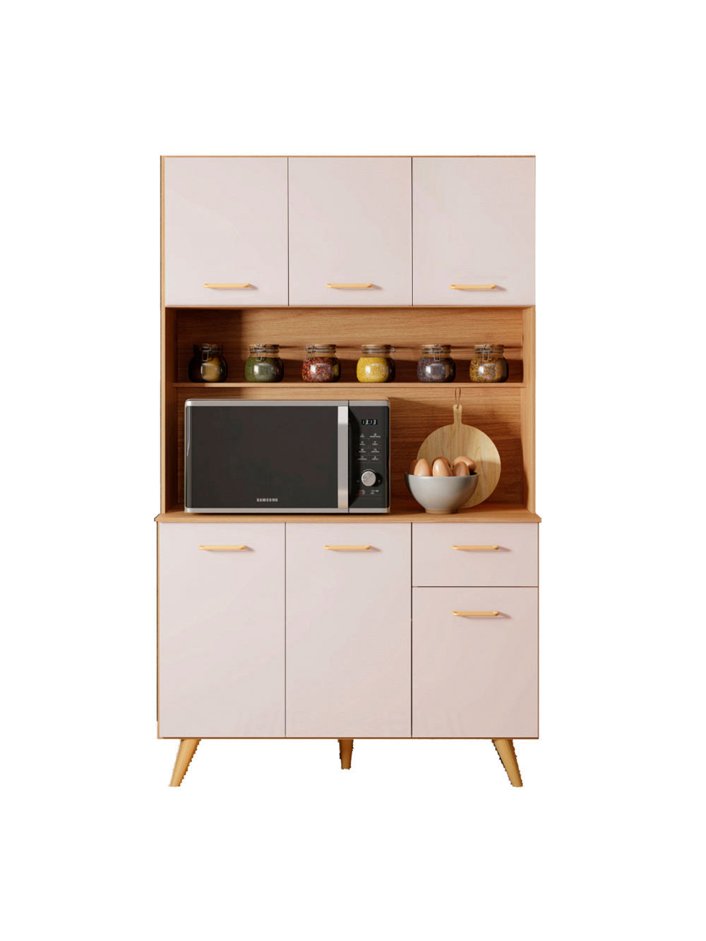 Kit Cozinha Livia 6 portas 1 Gaveta Poliman Moveis