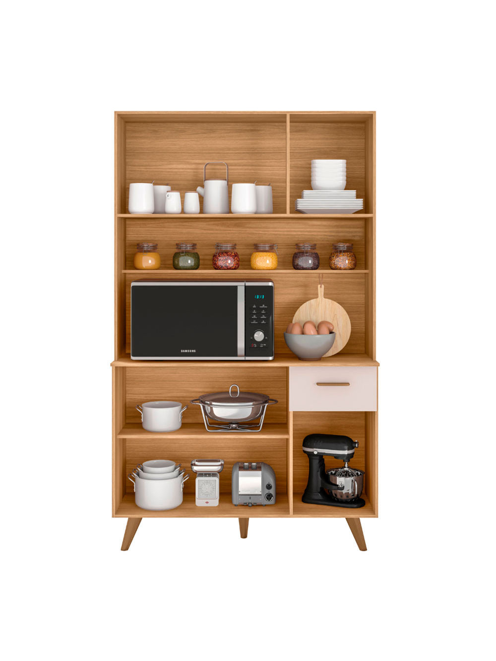 Kit Cozinha Livia 6 portas 1 Gaveta Poliman Moveis