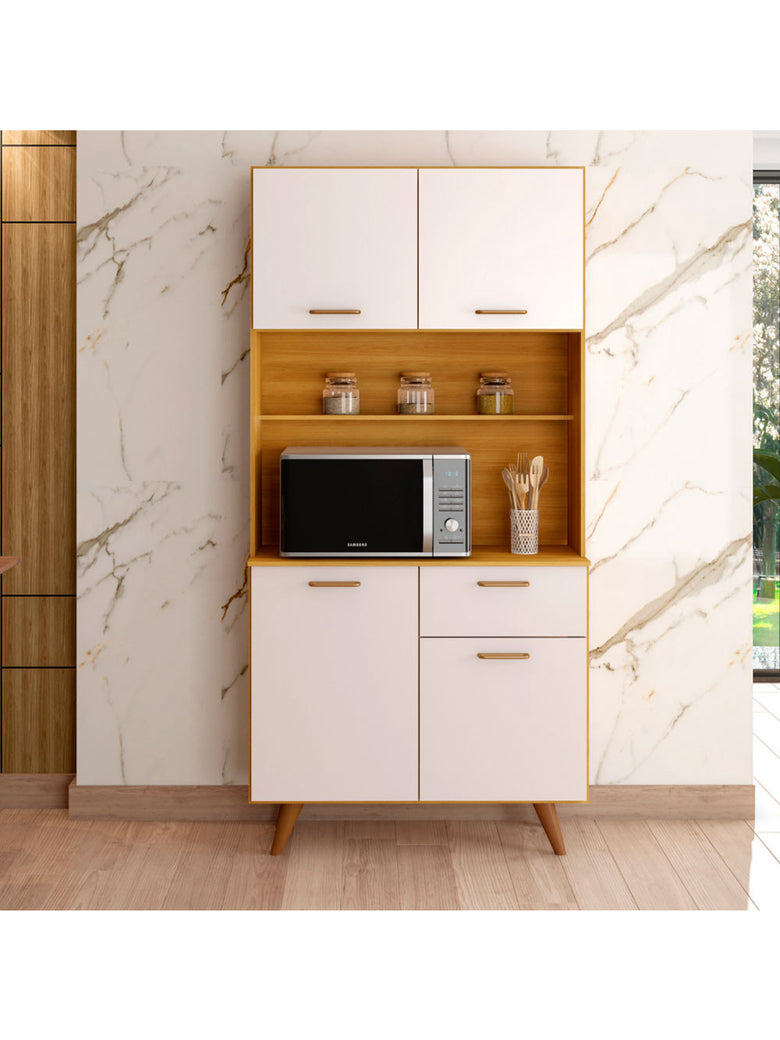 Kit Cozinha Izis 4 Portas e 1 Gaveta Poliman Moveis