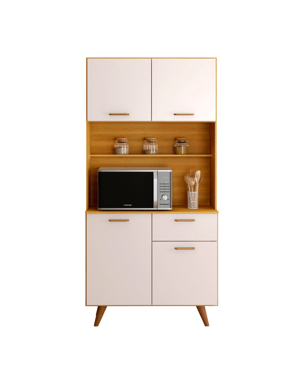 Kit Cozinha Izis 4 Portas e 1 Gaveta Poliman Moveis