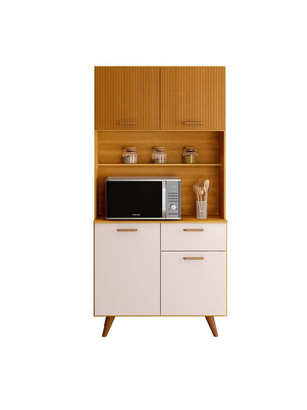 Kit Cozinha Izis 4 Portas e 1 Gaveta Poliman Moveis