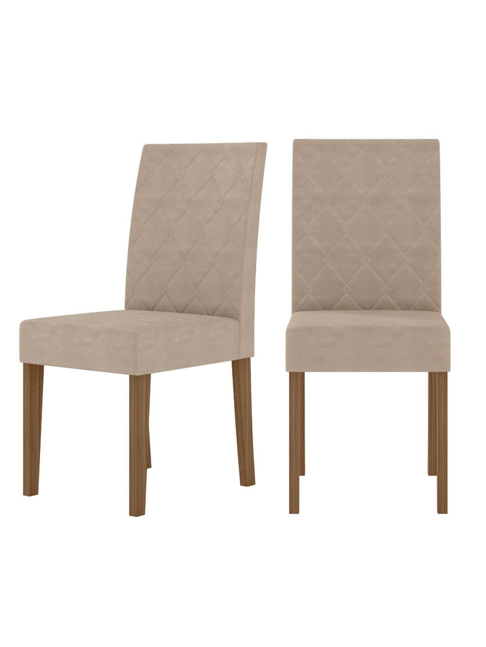 Conjunto Sala de Jantar Retangular Mesa Kate 120cm e 04 Cadeiras Jade Poliman Móveis