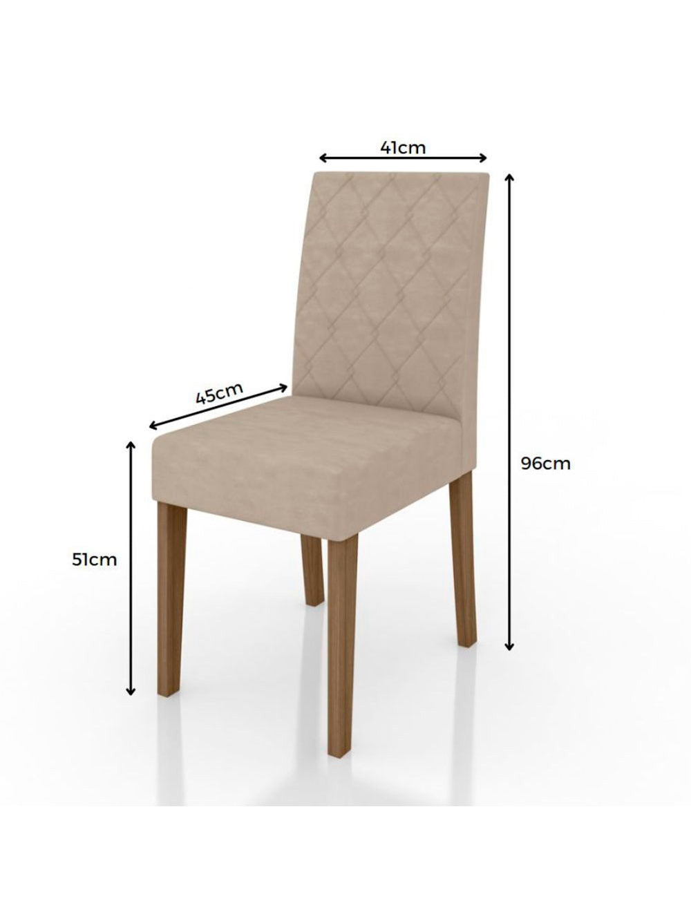 Conjunto Sala de Jantar Quadrada Mesa Helo 90cm e 04 Cadeiras Jade