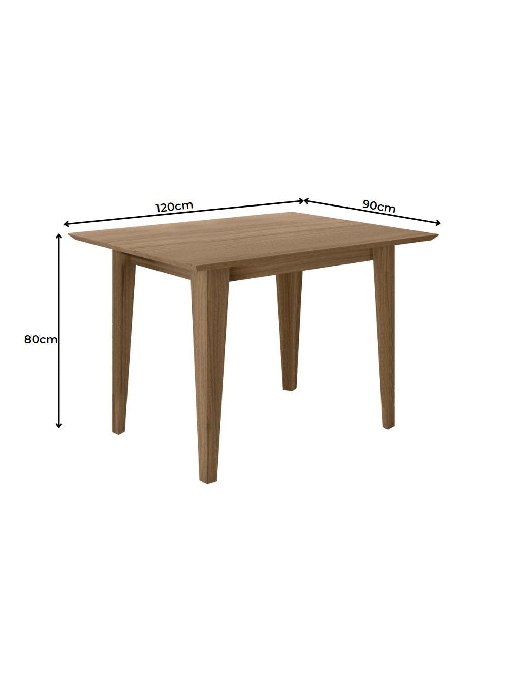 Conjunto Sala de Jantar Retangular Mesa Kate 120cm e 04 Cadeiras Josi Poliman Móveis