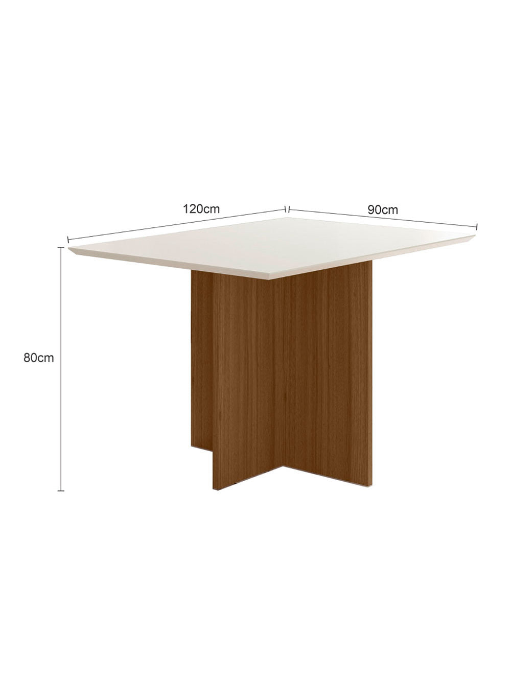Conjunto Sala de Jantar Retangular Mesa Helo 120cm e 04 Cadeiras Josi Poliman Móveis