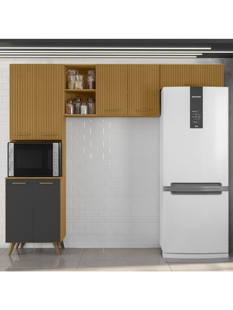 Cozinha Compacta Olinda 07 Portas Poliman Móveis