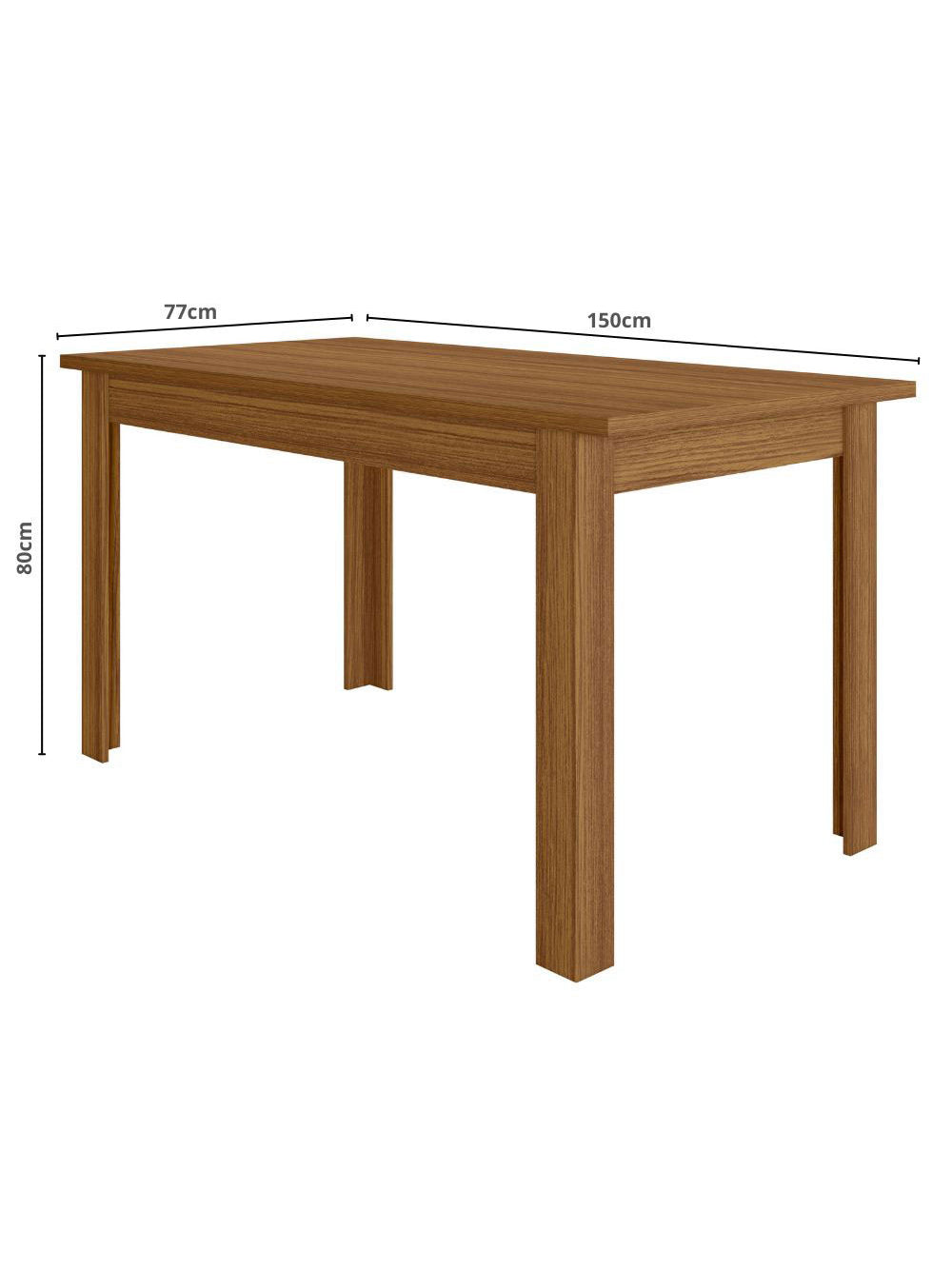 Mesa de Jantar Bellagio 6 Lugares com Cadeira Clara Poliman Móveis
