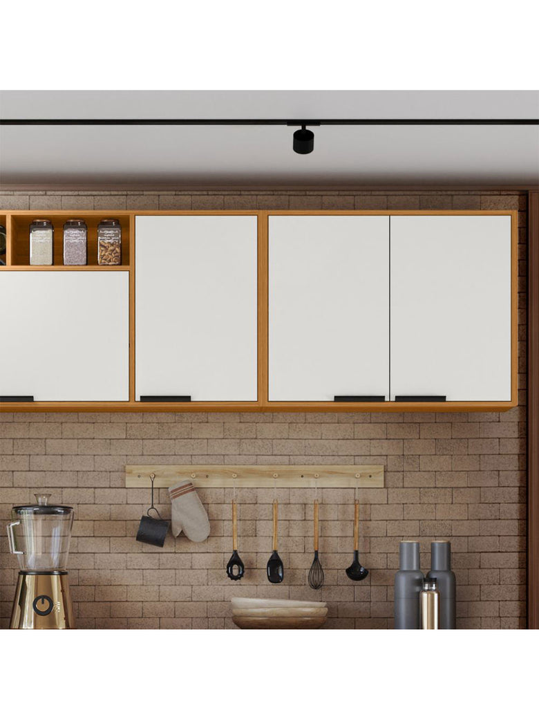 Armário Aéreo 80cm 02 Portas Ravena Poliman Móveis