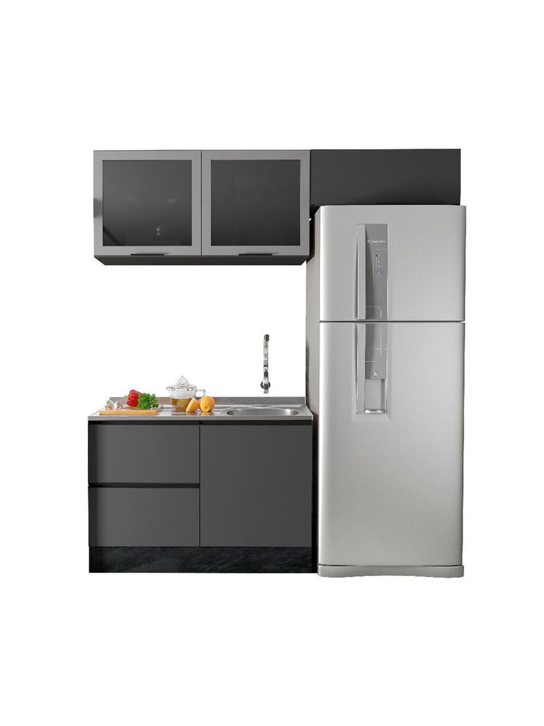 Cozinha Modulada Etna 3 Peças para Pia 4 Portas Poliman Móveis