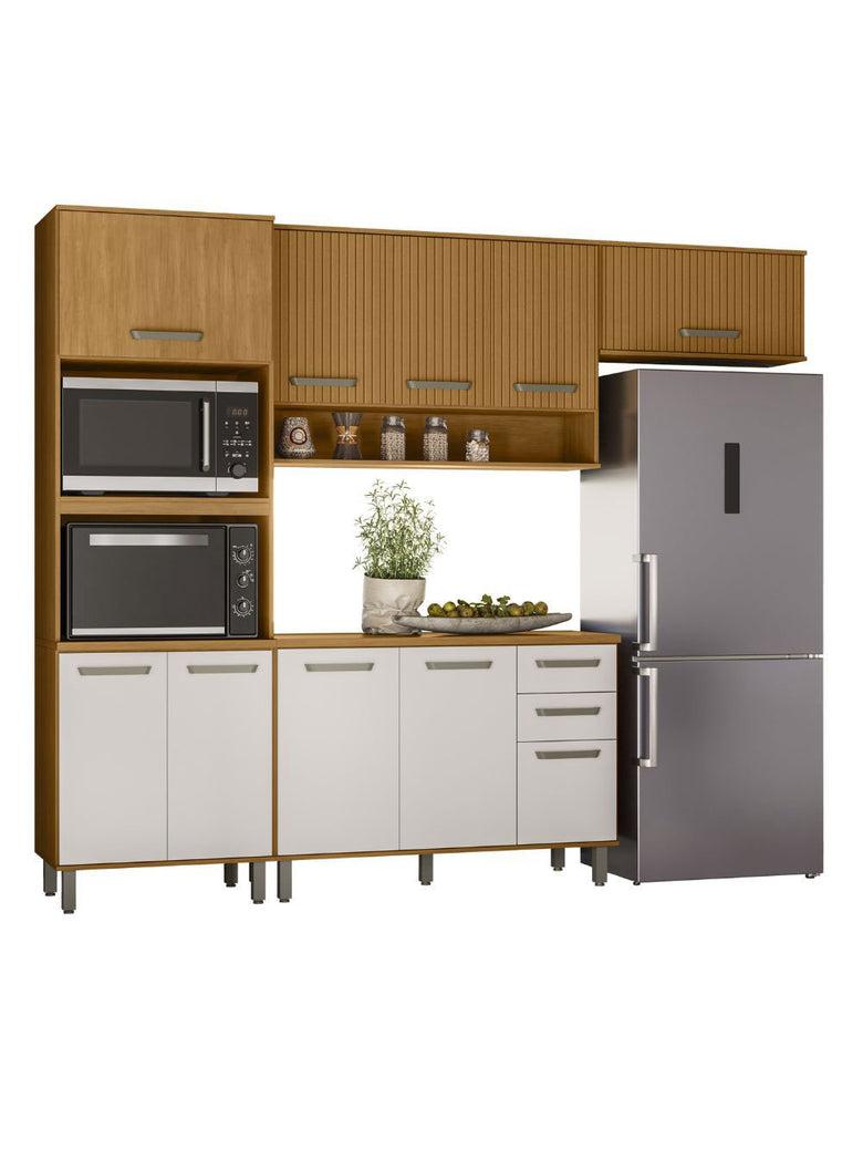 Cozinha Modulada Criare 5 Peças com Tampo Poliman Móveis