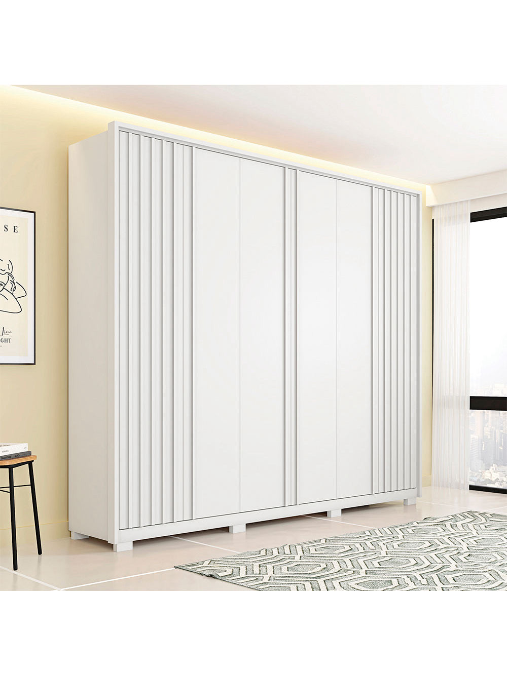 Guarda Roupa Casal Apollo 6 Portas 6 Gavetas Caemmun