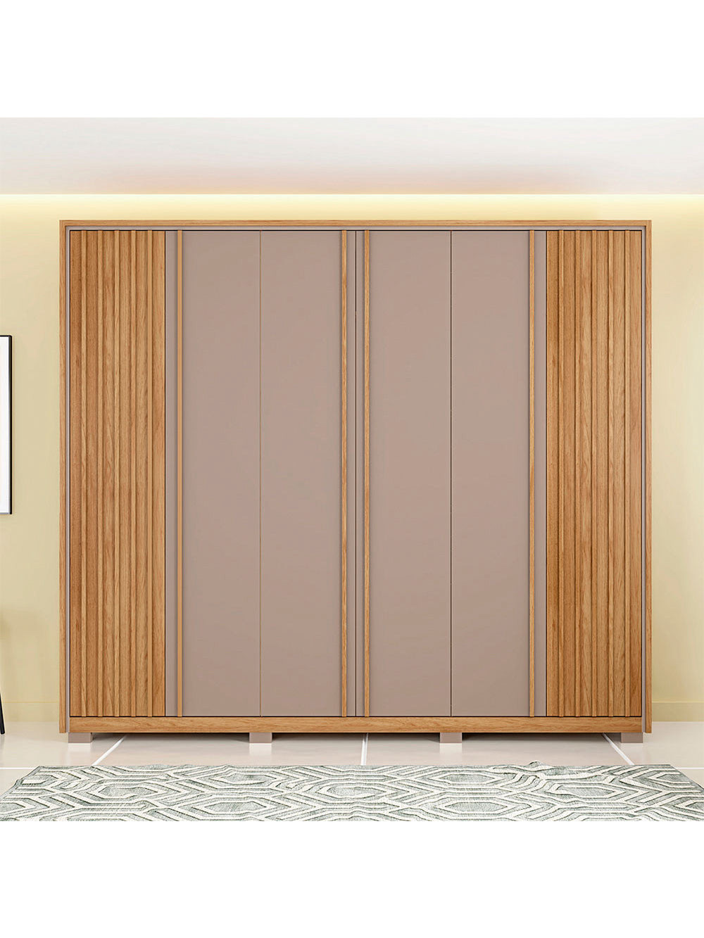 Guarda Roupa Casal Apollo 6 Portas 6 Gavetas Caemmun