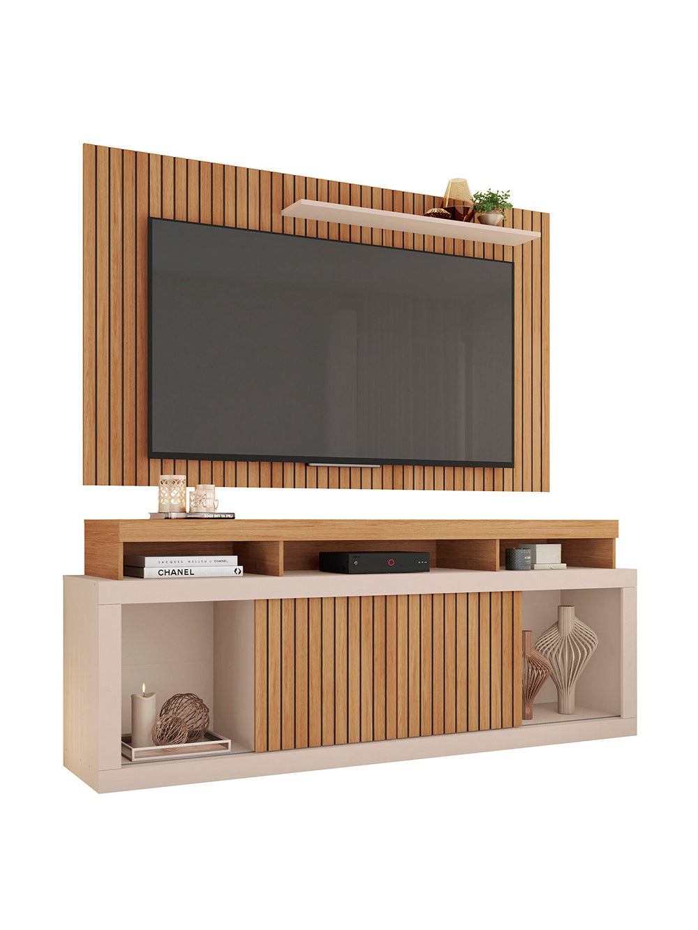 Rack com Painel para TV até 60 Polegadas New Oscar Caemmun
