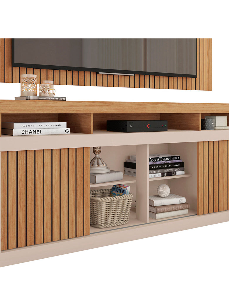 Rack com Painel para TV até 60 Polegadas New Oscar Caemmun