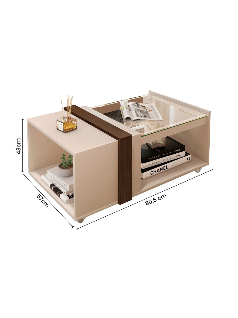 Mesa de Centro para Sala de Estar França Caemmun