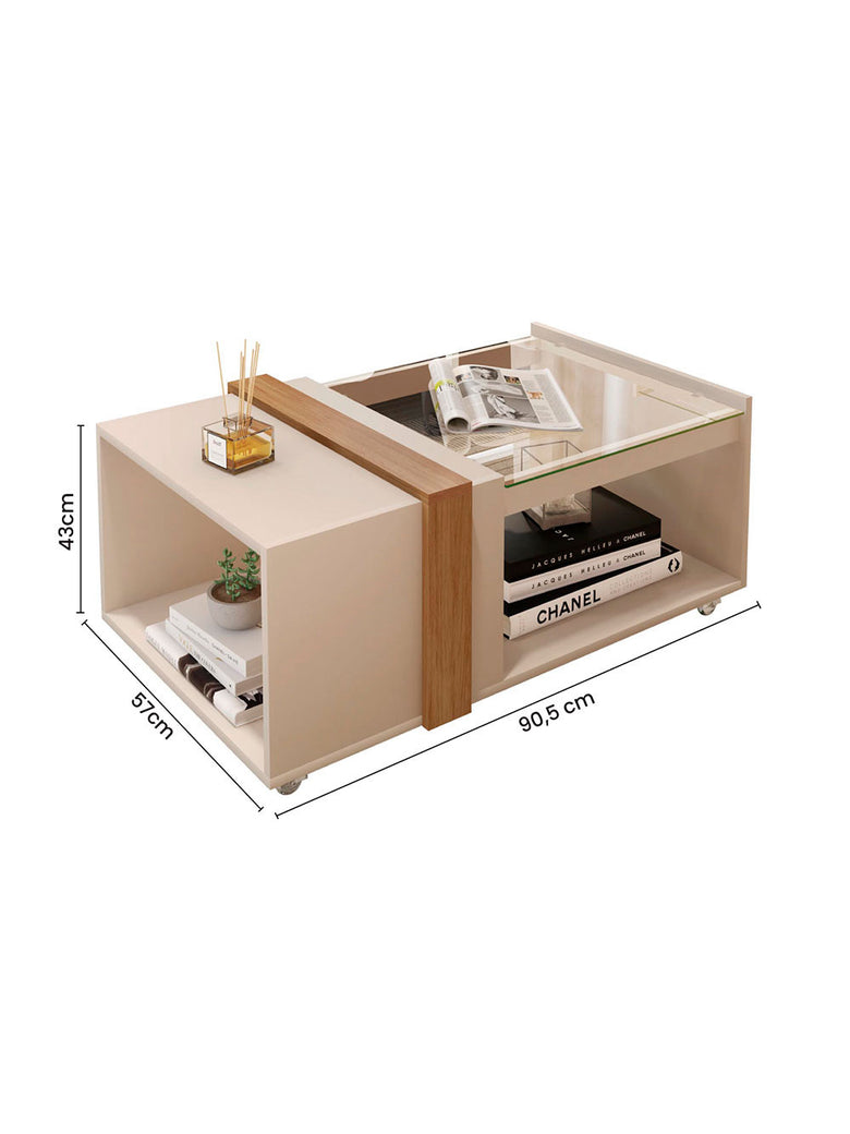Mesa de Centro para Sala de Estar França Caemmun
