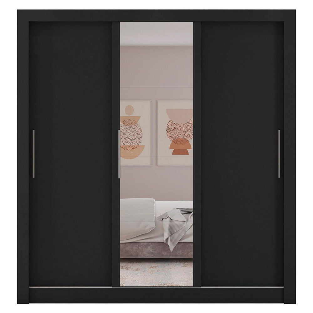 Guarda Roupa com Espelhos 3 Portas 2 Gavetas Santiago Caemmun