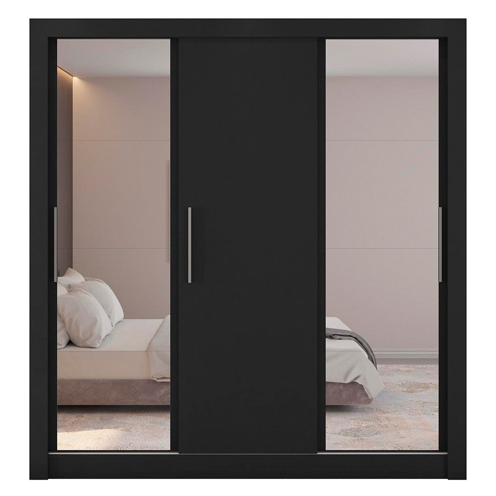 Guarda Roupa com Espelhos 3 Portas 4 Gavetas Santiago Caemmun