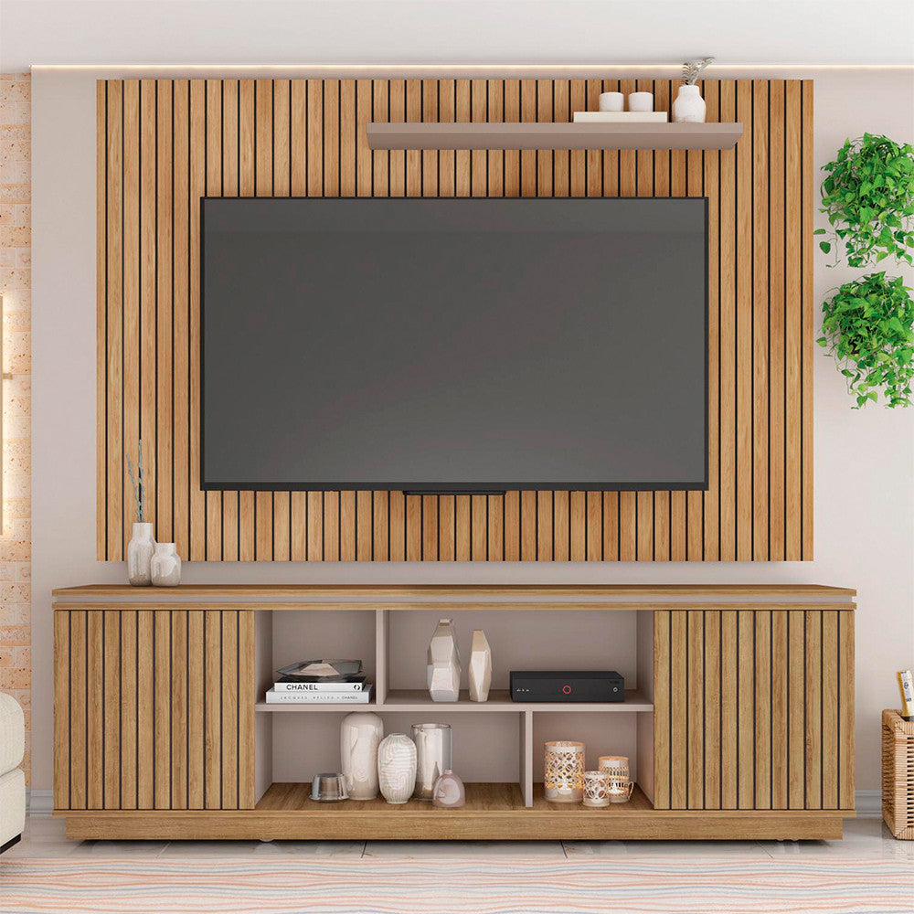Composição Rack Simetria com Painel Aegon para Tv até 70 Polegadas Caemmun