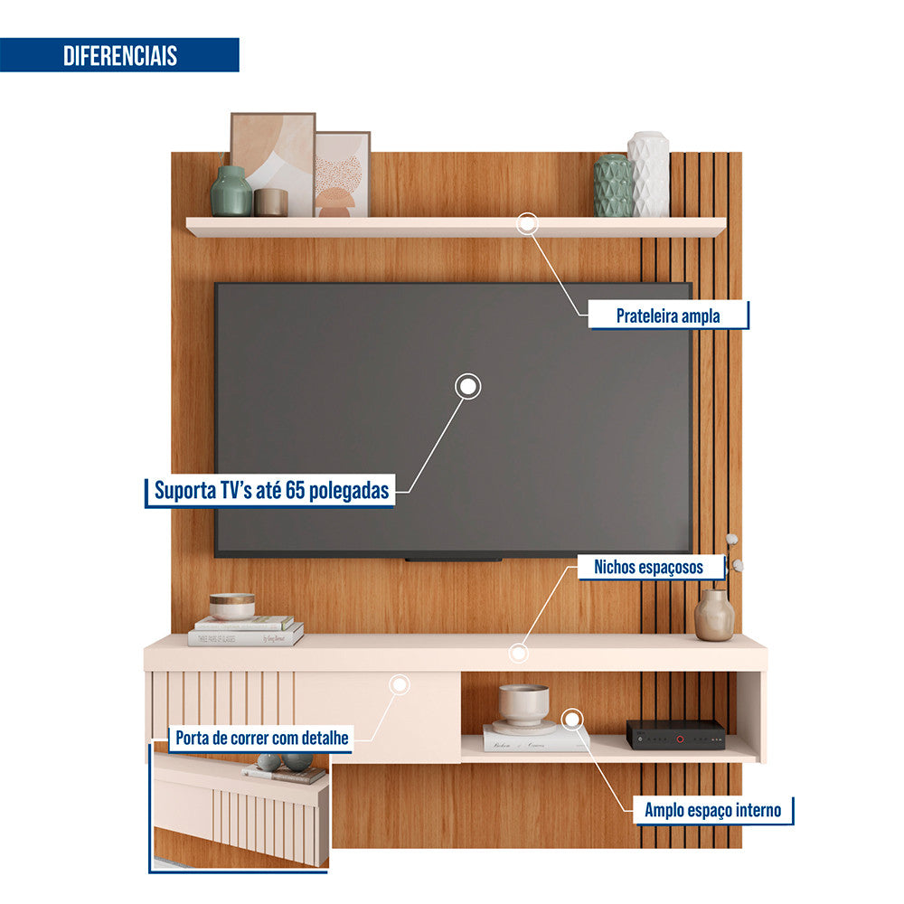 Painel para Tv até 65 Polegadas Jade 1.5 Caemmun