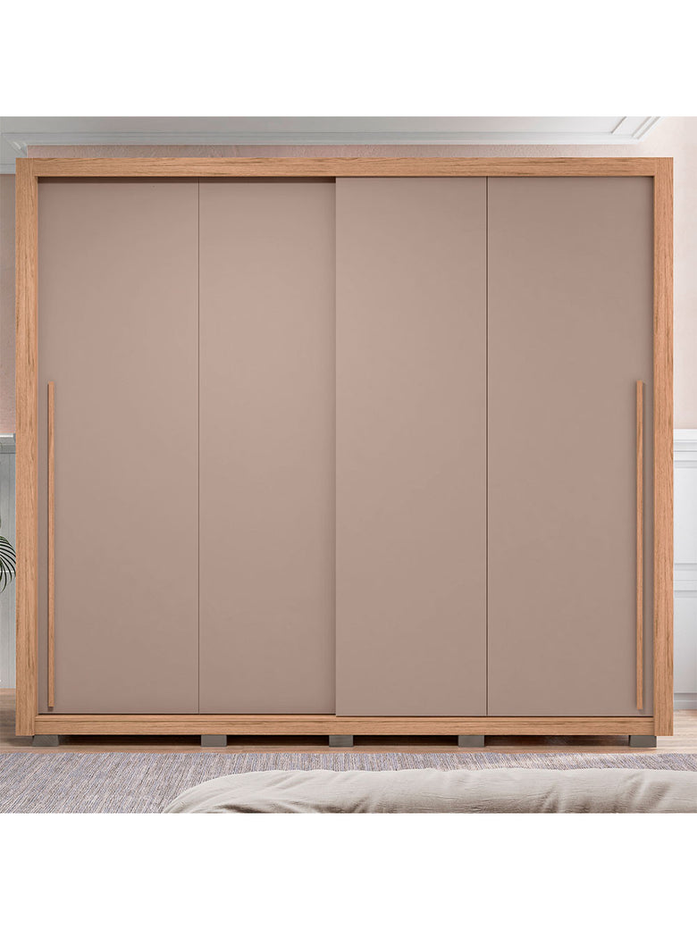 Guarda Roupa Casal Praticus 2 Portas 4 Gavetas Caemmun