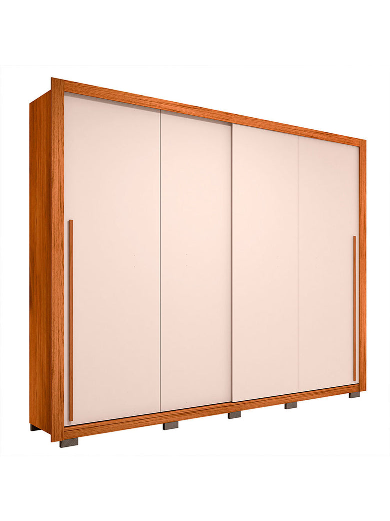 Guarda Roupa Casal Praticus 2 Portas 4 Gavetas Caemmun