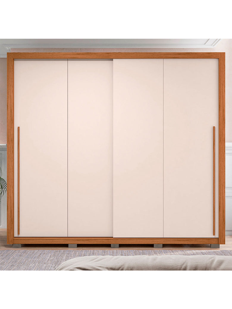 Guarda Roupa Casal Praticus 2 Portas 4 Gavetas Caemmun