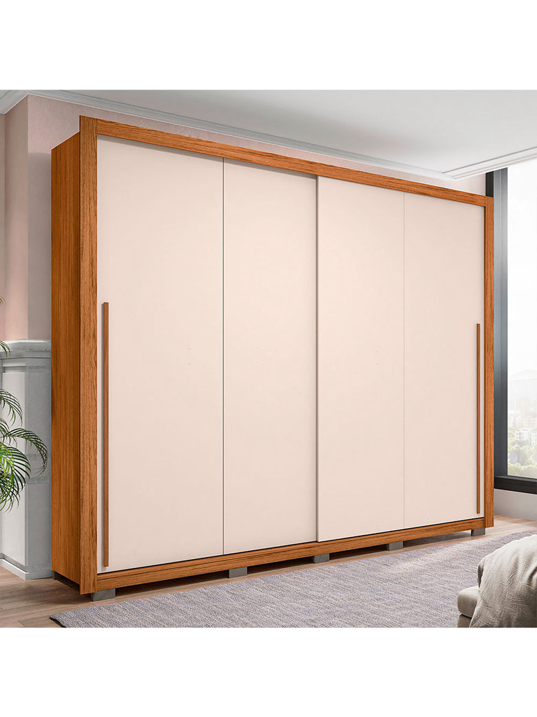 Guarda Roupa Casal Praticus 2 Portas 4 Gavetas Caemmun
