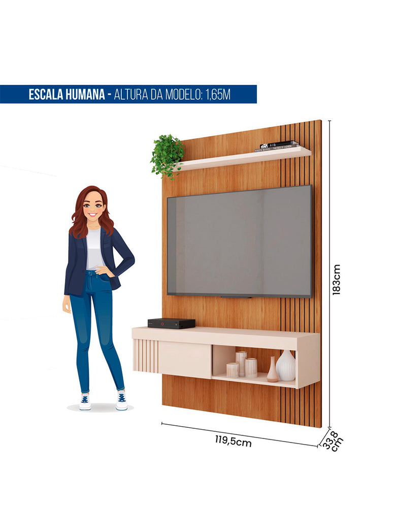 Painel para Tv até 45 Polegadas Jade 1.2 Caemmun