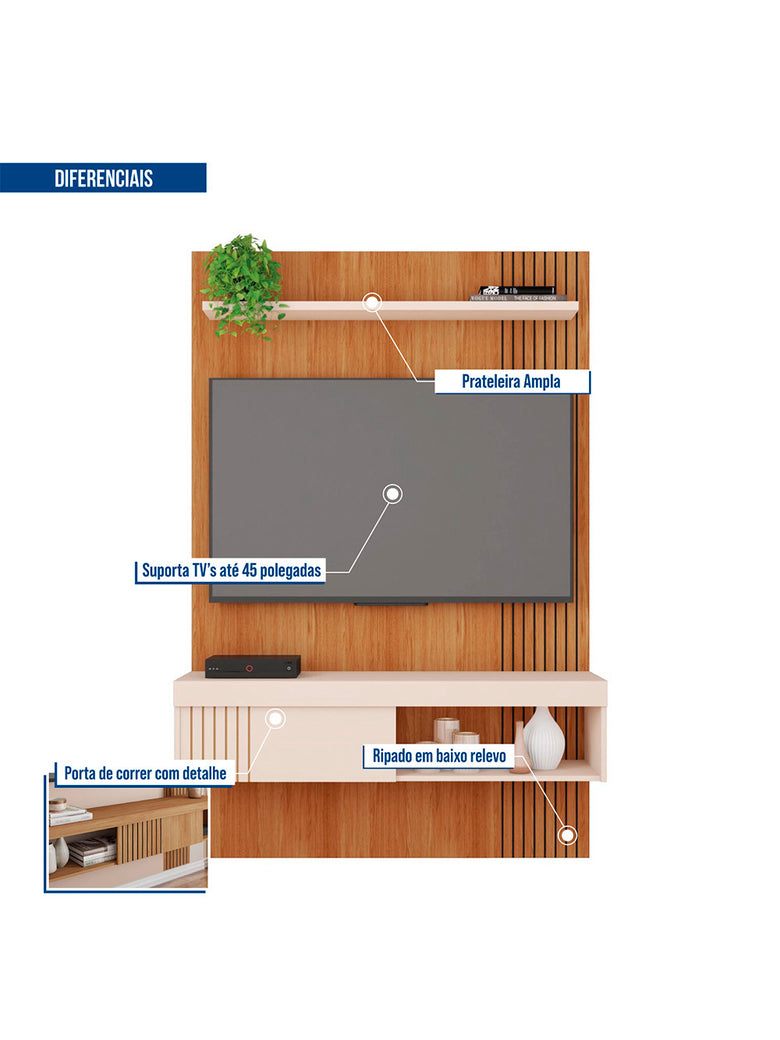 Painel para Tv até 45 Polegadas Jade 1.2 Caemmun
