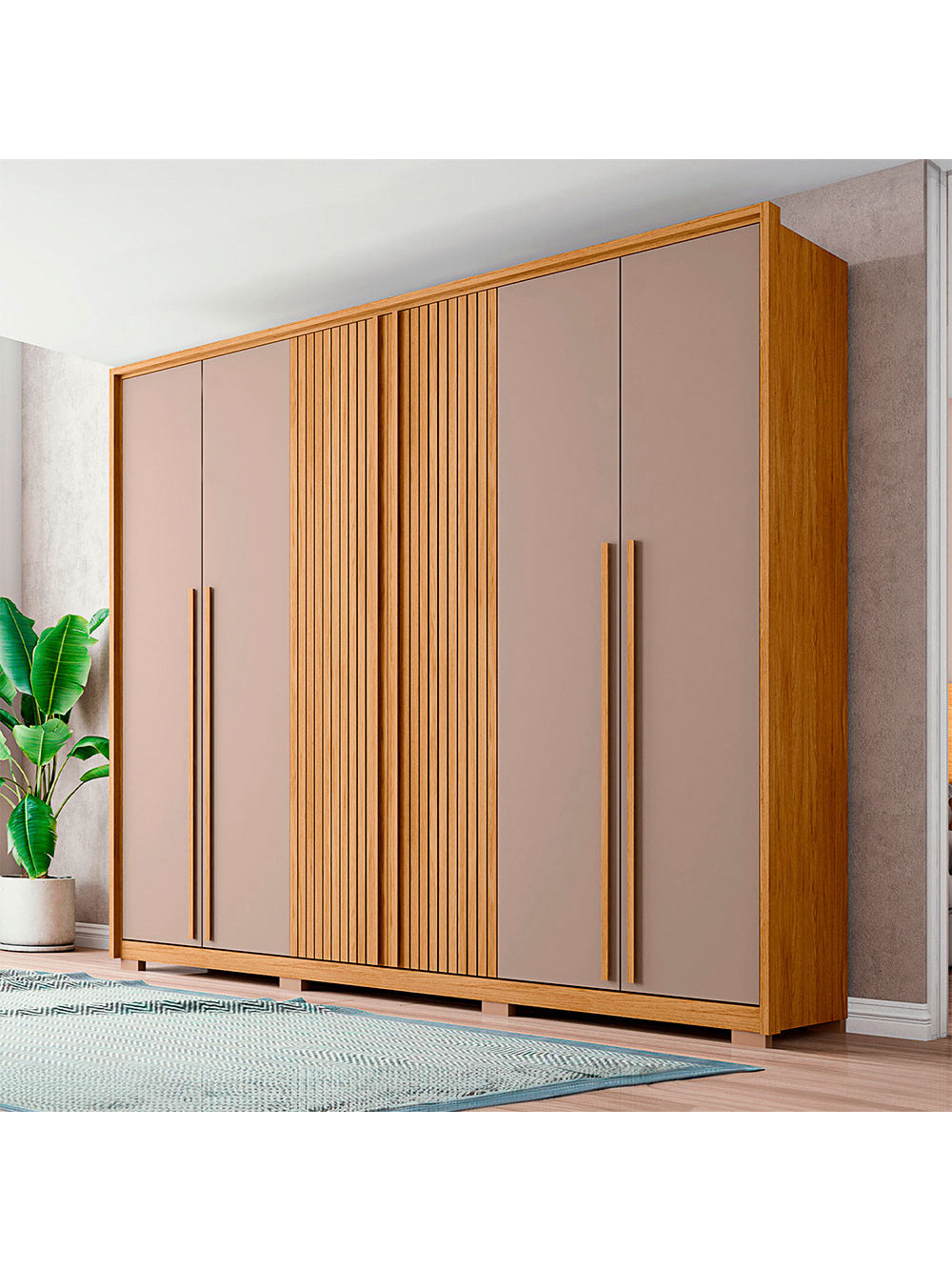 Guarda Roupa Casal Pietrus 6 Portas 6 Gavetas Caemmun